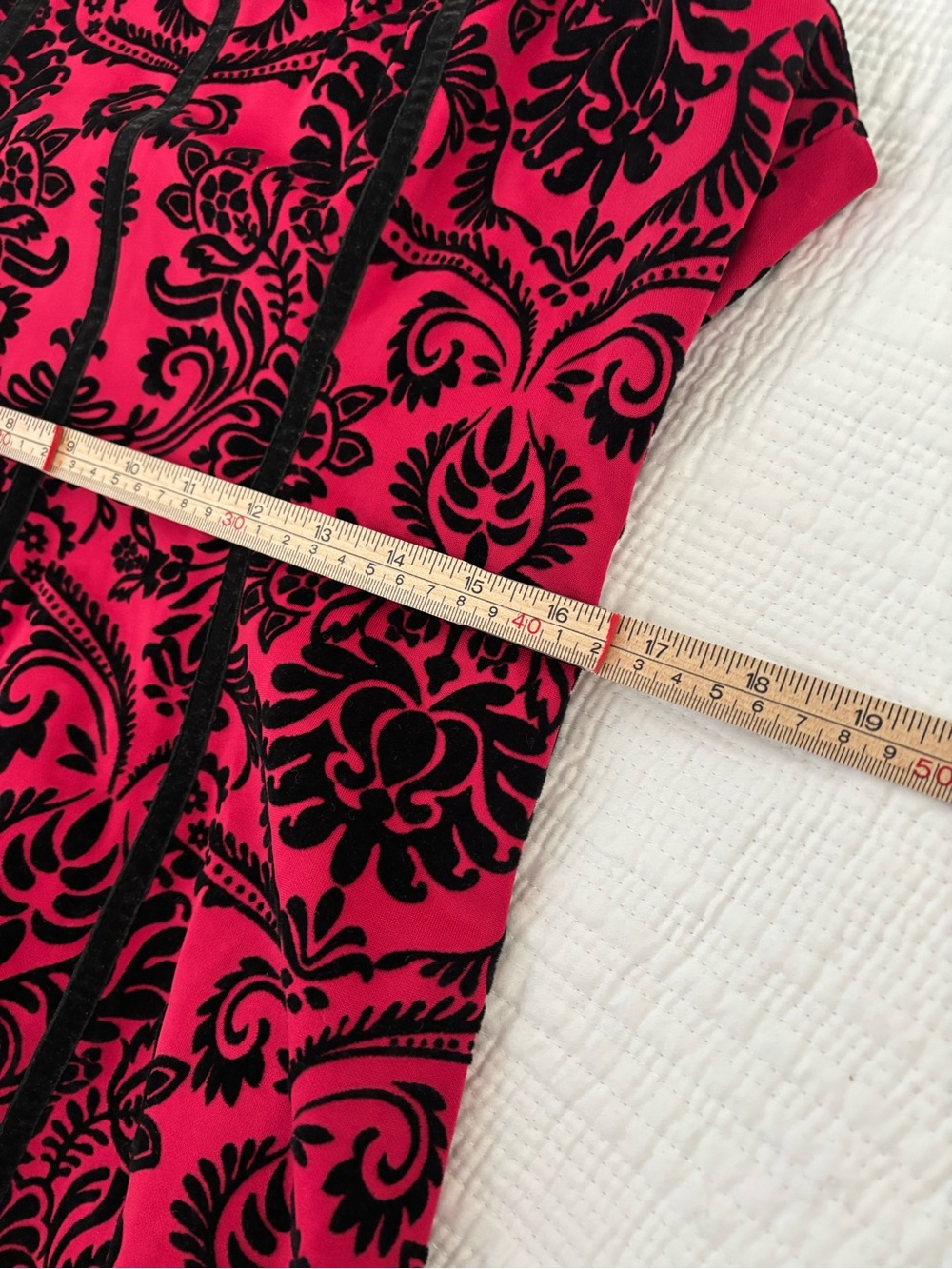 Roz & Ali Red and Black Sleeveless Midi Dress - Picture 5 of 8